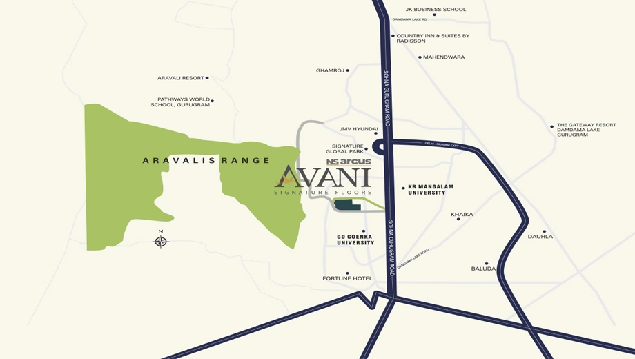 Location of NS Avani Signature Floors - Image 407565