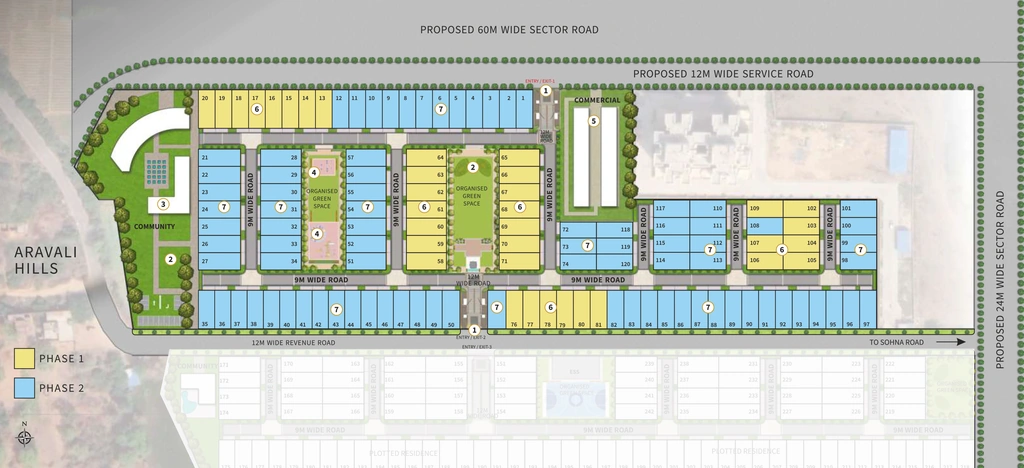 Master Plan of NS Avani Signature Floors in Sohna Road, Gurgaon - Image 407566
