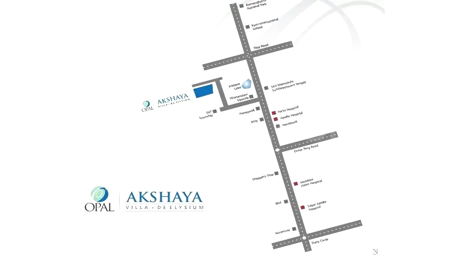 Location of Niranjan Opal Akshaya - Image 407625