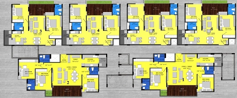 Floor Plan of Niranjan Tridha in Begur, Bangalore - Image 407631