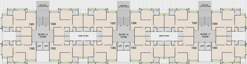 Floor Plan of AK Blue Ocean in Makarba, Ahmedabad - Image 407678