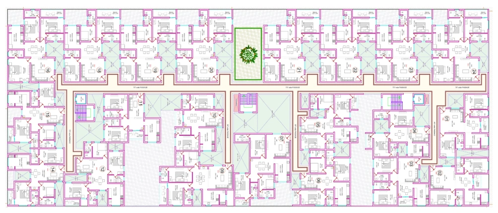 Floor Plan of Sree Dakshas Diora in Thudiyalur, Coimbatore - Image 407696