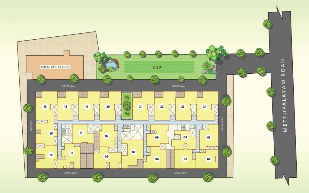 Master Plan of Sree Dakshas Diora in Thudiyalur, Coimbatore - Image 407694