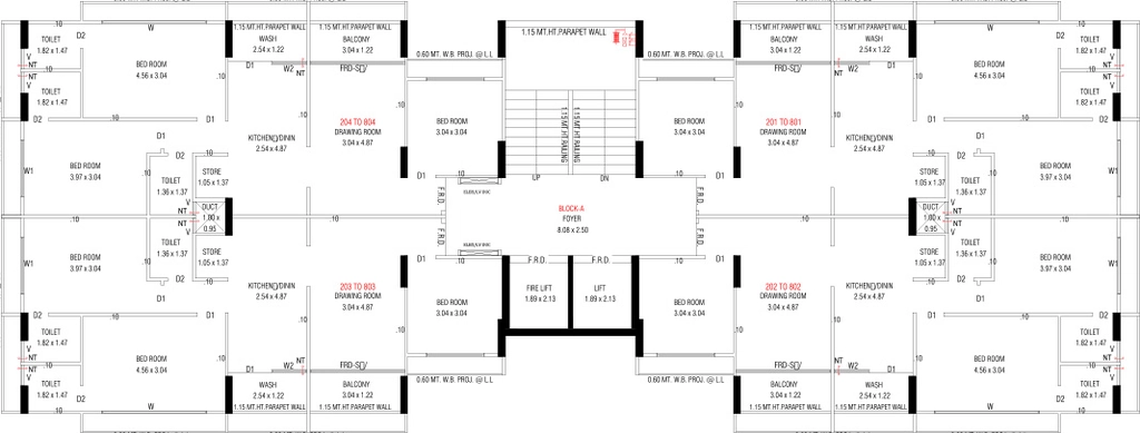 Floor Plan of Arpan Status Sky in Jagatpur, Ahmedabad - Image 407697