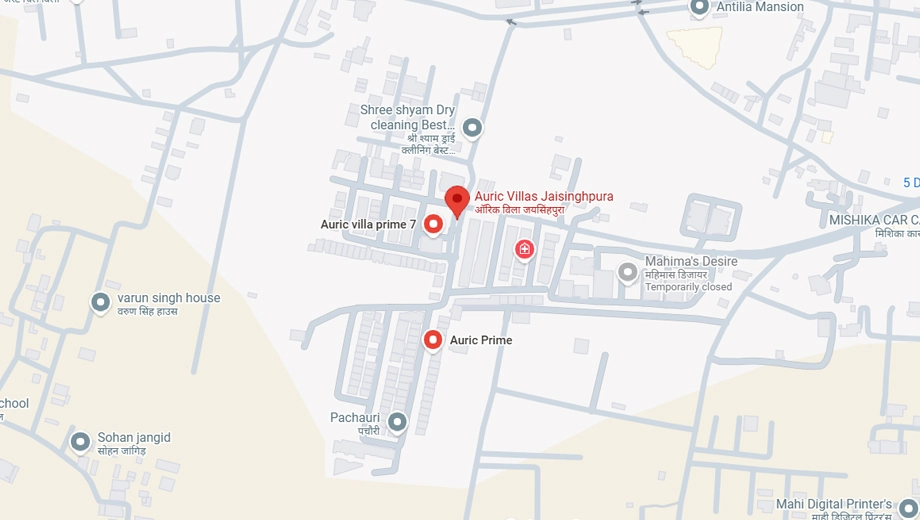 Location of Auric Villas Prime - Image 407774