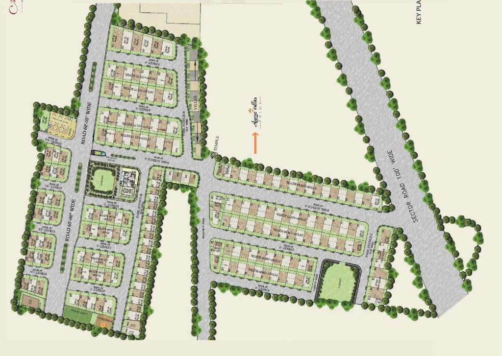 Master Plan of Auric Villas Prime in Jaisinghpura, Jaipur - Image 407773