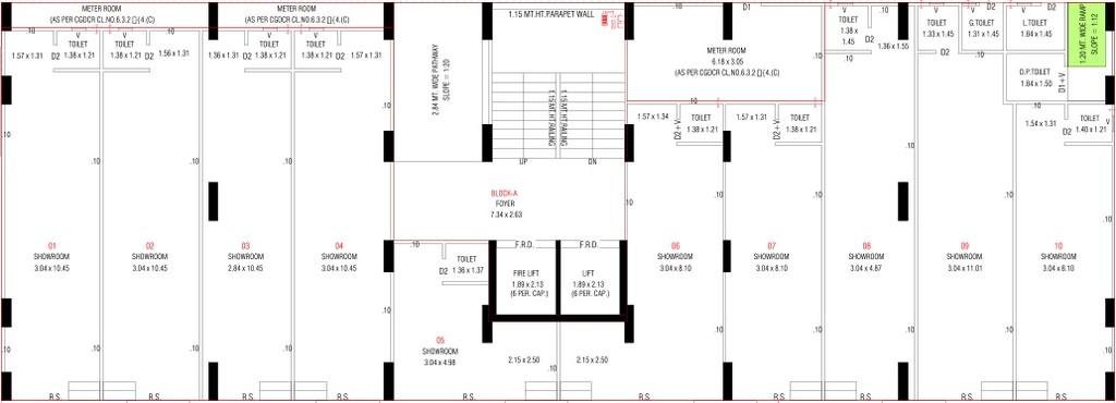 Floor Plan of Commercial Arpan Status Sky in Jagatpur, Ahmedabad - Image 407702