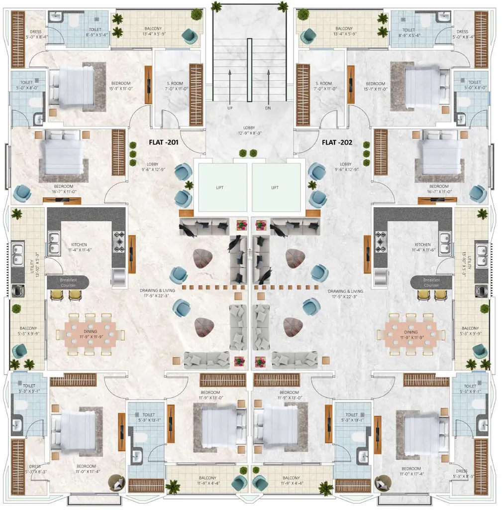 Floor Plan of Kotecha Om Ratnam in Bapu Nagar, Jaipur - Image 407742
