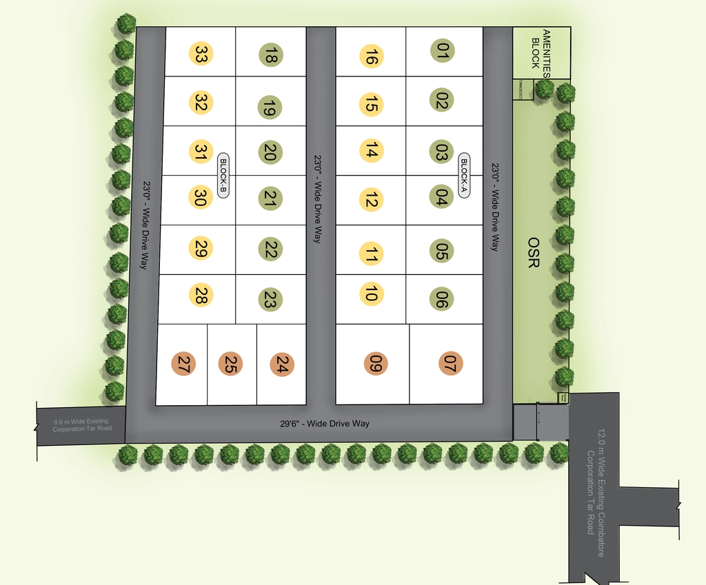 Master Plan of Sree Dakshas Leia in Vadavalli, Coimbatore - Image 407719