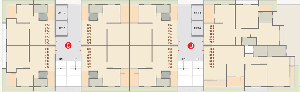Floor Plan of Kalp Gajanan Hill 2 in Vatva, Ahmedabad - Image 407783