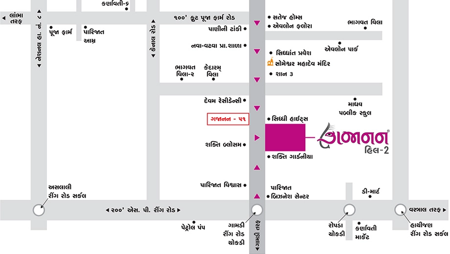 Location of Commercial Kalp Gajanan Hill 2 - Image 407787