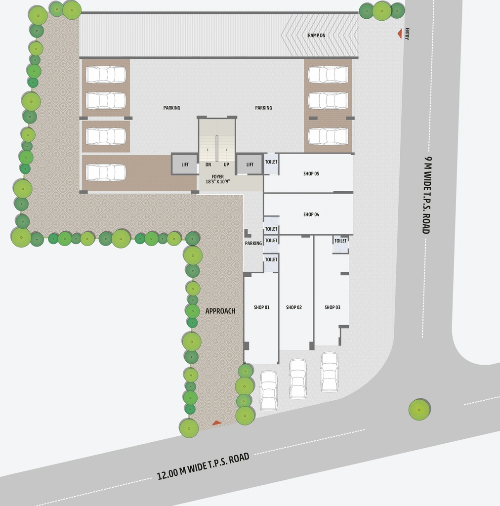 Master Plan of Krupa Ocean in Ambawadi, Ahmedabad - Image 407804