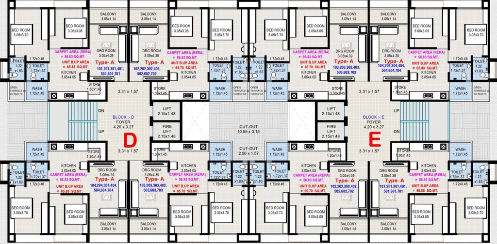 Floor Plan of Orchid Madhav Sureel in Odhav, Ahmedabad - Image 407821