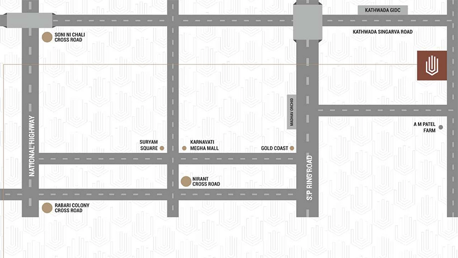 Location of Orchid Madhav Sureel - Image 407819