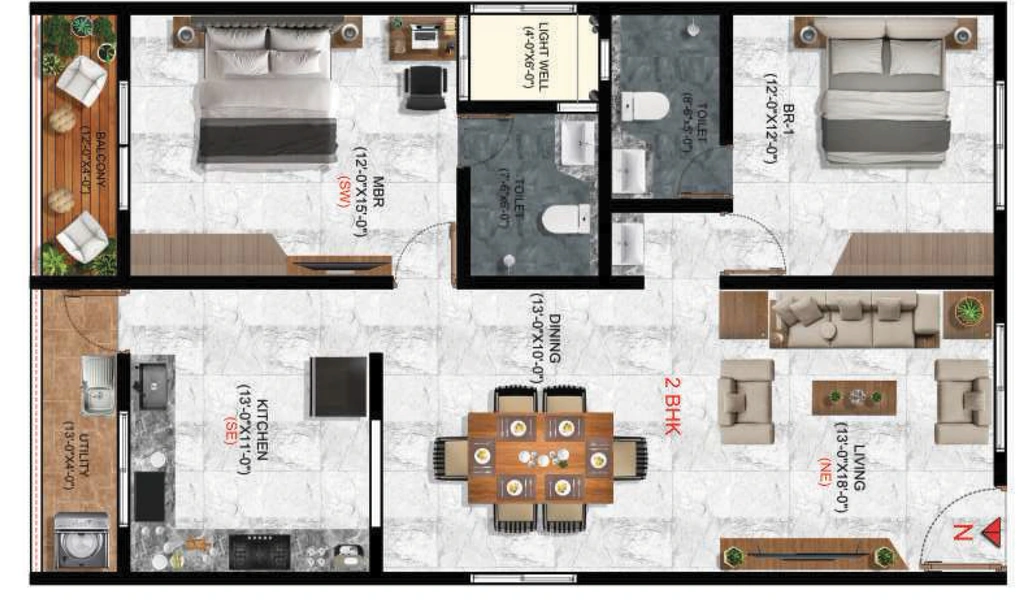 2 BHK Flat in Amigo Palacio in Chikkagubbi, Bangalore - Image 920160
