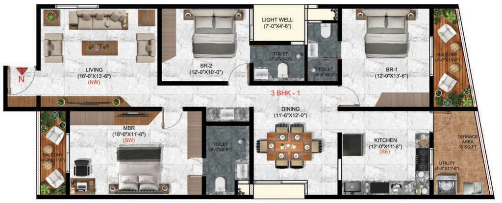 3 BHK Flat in Amigo Palacio in Chikkagubbi, Bangalore - Image 920163