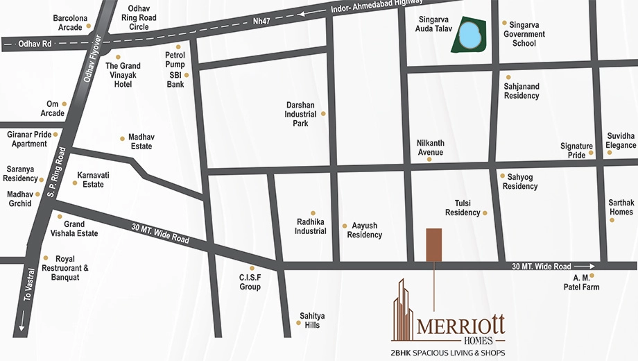 Location of Adityaraj Merriott Homes - Image 407879