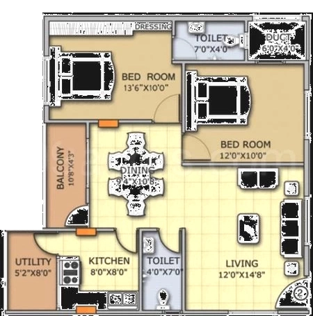 2 BHK Flat in Amigo Sri Sai Royal in Bommanahalli, Bangalore - Image 920179