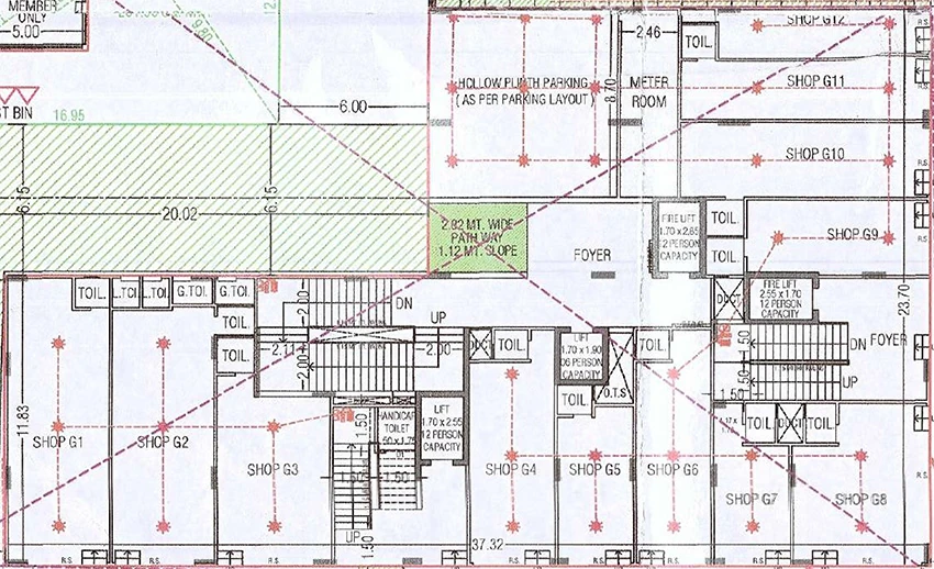 Floor Plan of Commercial Millenium Harmony in Juhapura, Ahmedabad - Image 407911