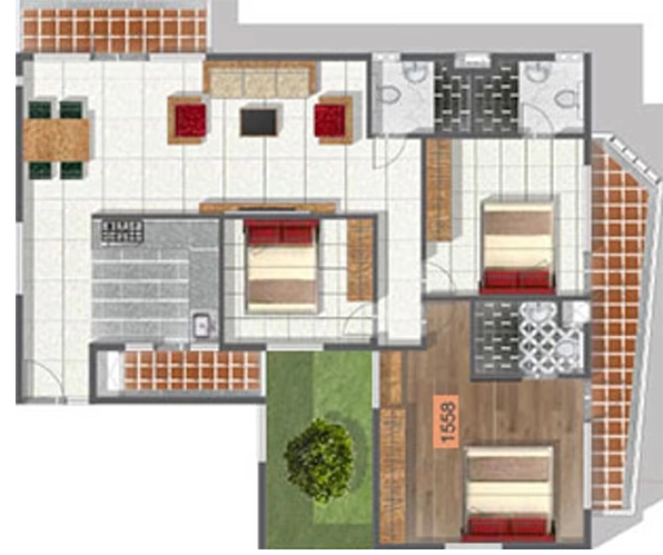 3 BHK Flat in Hatha Coco Nest in Bellandur, Bangalore - Image 920198