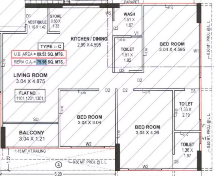 3 BHK Flat in Sapphire Veronica in Bhadaj, Ahmedabad - Image 920193