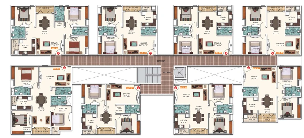 Floor Plan of Saroj Dynasty in Bellandur, Bangalore - Image 407930