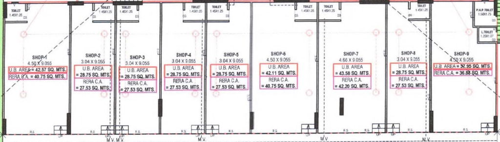 Floor Plan of Commercial Sapphire Veronica in Bhadaj, Ahmedabad - Image 407945