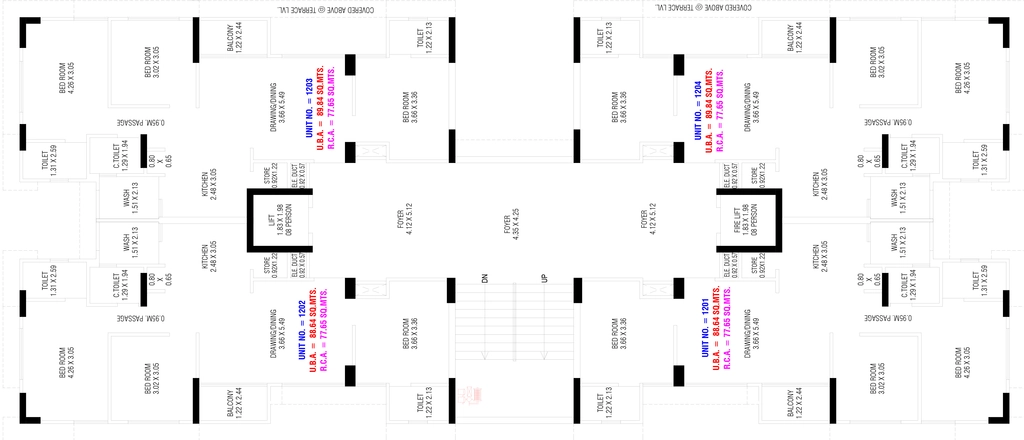 Floor Plan of Aditi Shri Hari Sky in Bhadaj, Ahmedabad - Image 407959
