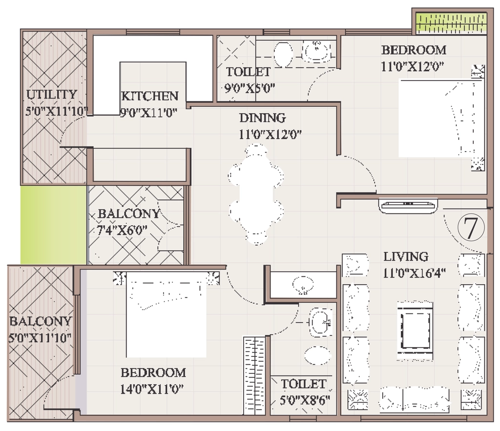 2 BHK Flat in Vars Splendid in KR Puram, Bangalore - Image 920209