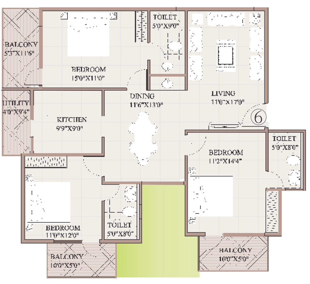 3 BHK Flat in Vars Splendid in KR Puram, Bangalore - Image 920211