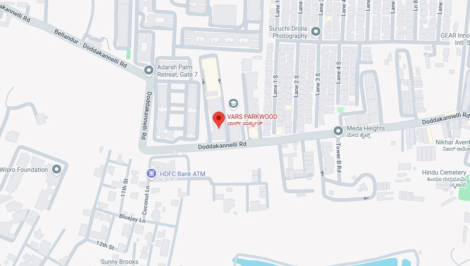 Location of Vars Parkwood in Bellandur, Bangalore - Image 407969