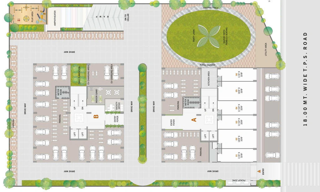 Master Plan of Shree Elegance in Hathijan, Ahmedabad - Image 408004