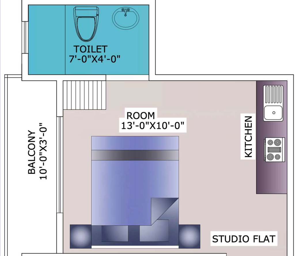 1 RK Studio Apartment in Catalyst Express Apartments in Sector 127, Noida - Image 920276