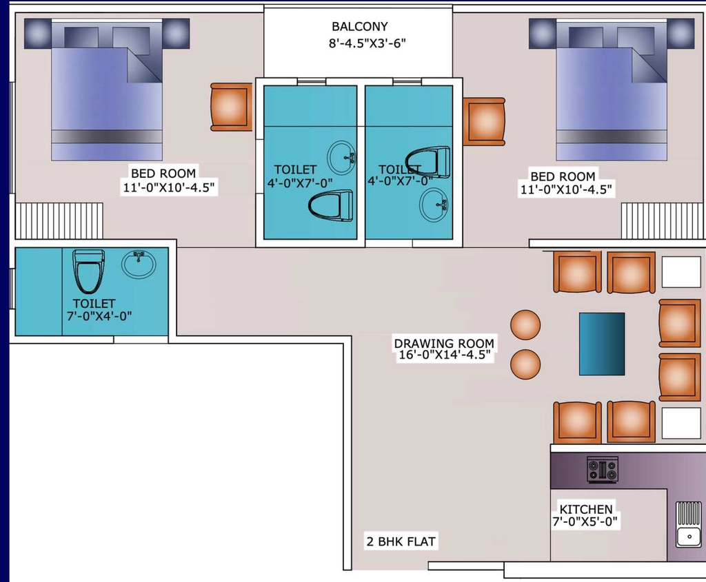 2 BHK Flat in Catalyst Express Apartments in Sector 127, Noida - Image 920278