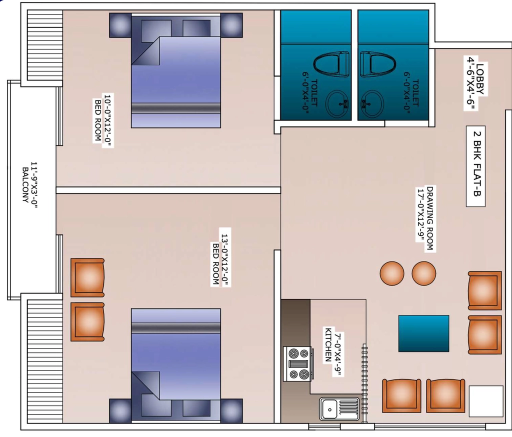 2 BHK Flat in Catalyst Express Apartments in Sector 127, Noida - Image 920279