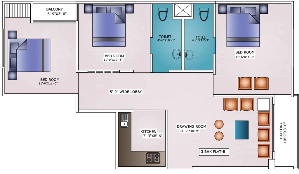 3 BHK Flat in Catalyst Express Apartments in Sector 127, Noida - Image 920280