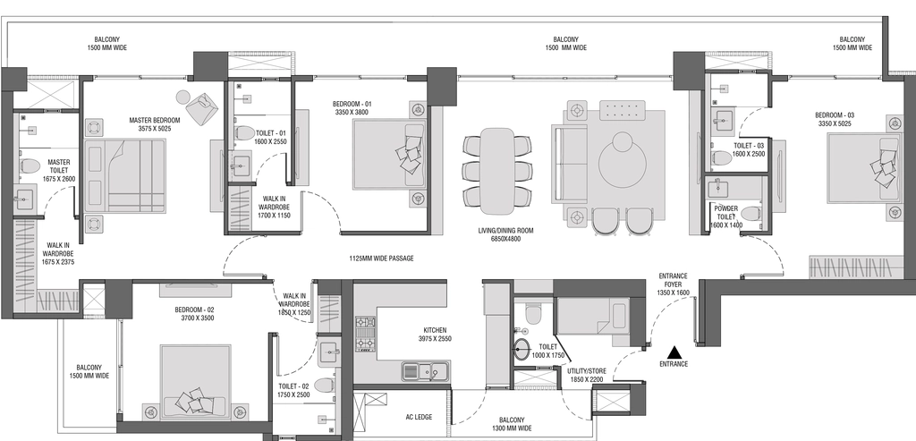 4 BHK Flat in Experion Saatori in Sector 151, Noida - Image 920291