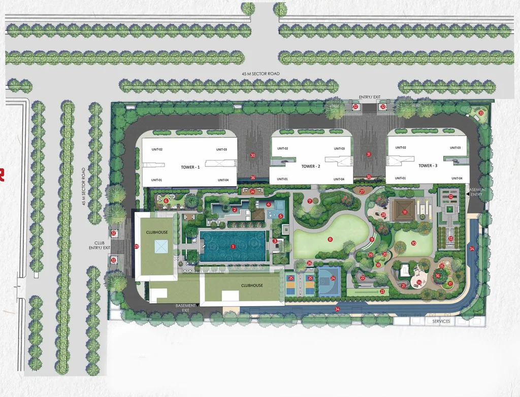 Master Plan of Experion Saatori in Sector 151, Noida - Image 408149