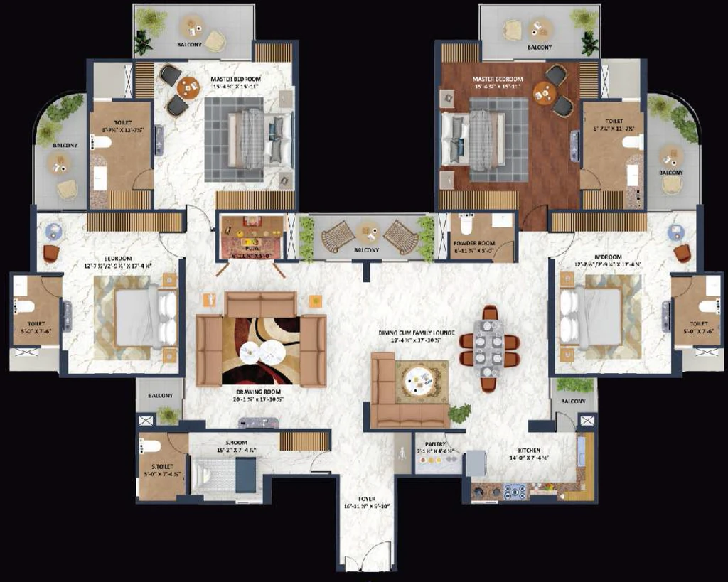 4 BHK Flat in Express Zenith Tower A in Sector 77, Noida - Image 920293