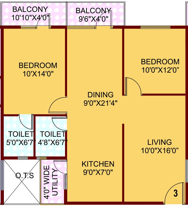 2 BHK Flat in SLS Sunflower in Bellandur, Bangalore - Image 920305
