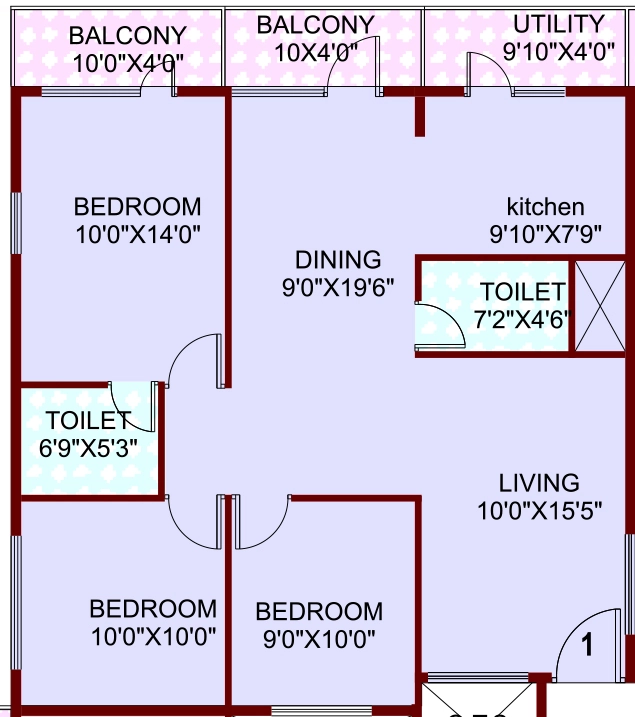 3 BHK Flat in SLS Sunflower in Bellandur, Bangalore - Image 920306