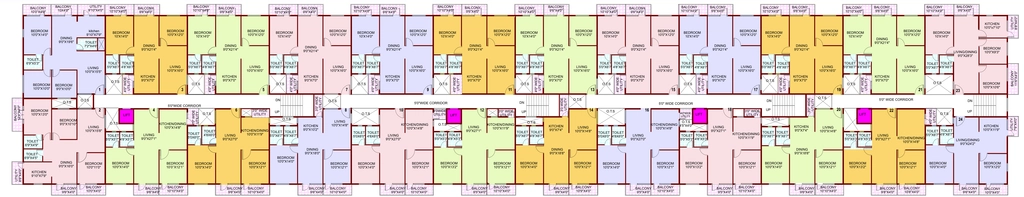 Floor Plan of SLS Sunflower in Bellandur, Bangalore - Image 408195