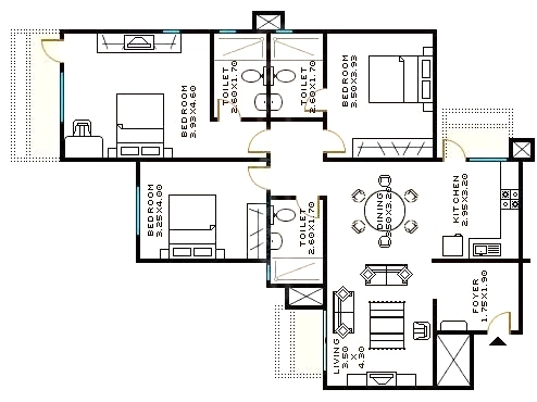 3 BHK Flat in Sobha Hibiscus in Bellandur, Bangalore - Image 920299