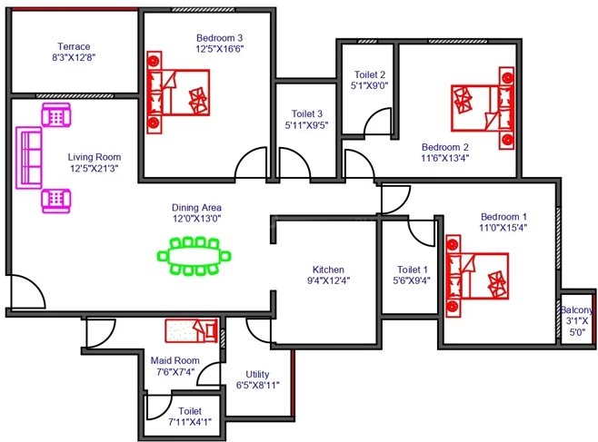 3 BHK Flat in Sobha Onyx in Bellandur, Bangalore - Image 920295