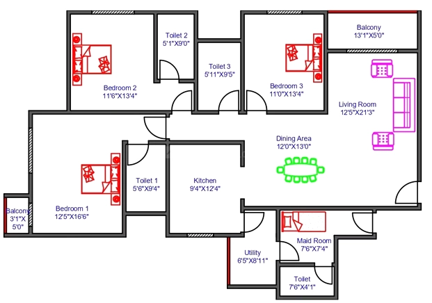 3 BHK Flat in Sobha Onyx in Bellandur, Bangalore - Image 920296