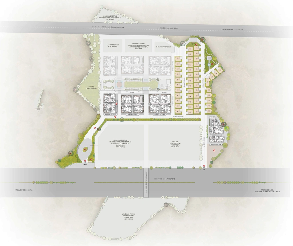 Master Plan of Shaligram Rudraksh Kingston in Bawadiya Kalan, Bhopal - Image 408708
