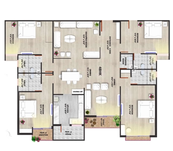 4 BHK Flat in Sage Skyline in Bawadiya Kalan, Bhopal - Image 920555