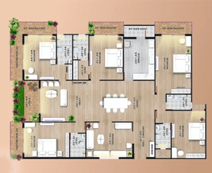 5 BHK Flat in Sage Skyline in Bawadiya Kalan, Bhopal - Image 920556