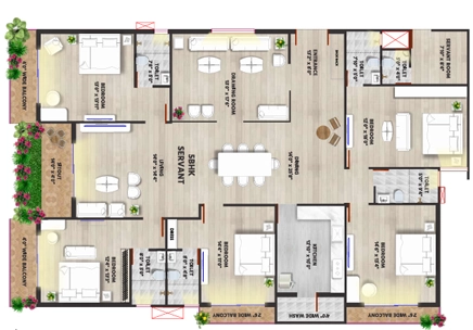 5 BHK Flat in Sage Skyline in Bawadiya Kalan, Bhopal - Image 920558