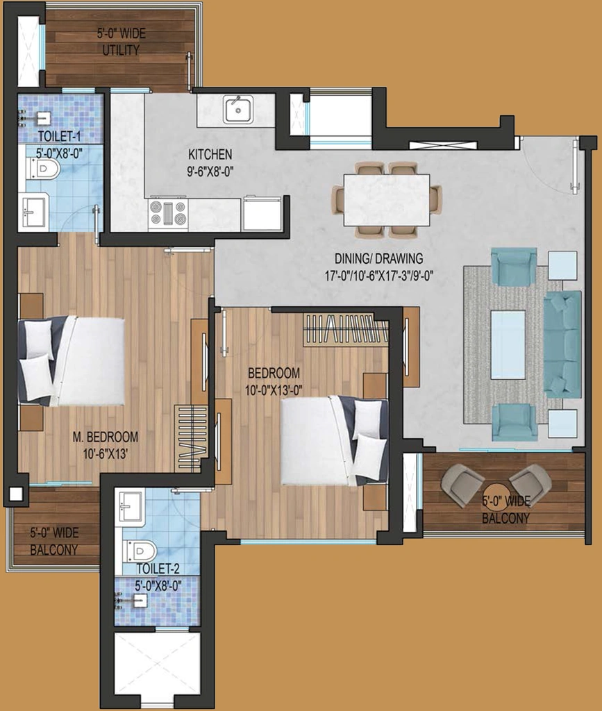 2 BHK Flat in Imperia The Sephyra in Yamuna Expressway, Greater Noida - Image 920307
